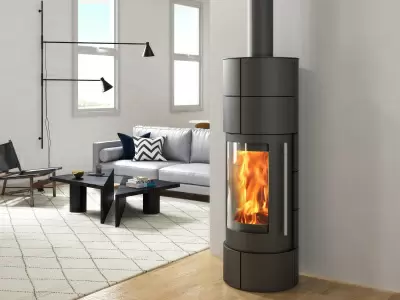 Печь-камин Ember Оля 1 G black