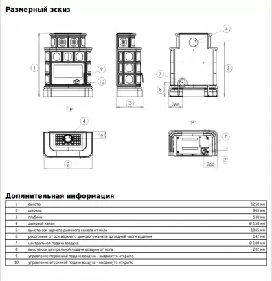 Печь ABX KARELIE P OX, кафельный цоколь - вставка СТАЛЬНАЯ Печь ABX KARELIE P OX, кафельный цоколь - вставка СТАЛЬНАЯ