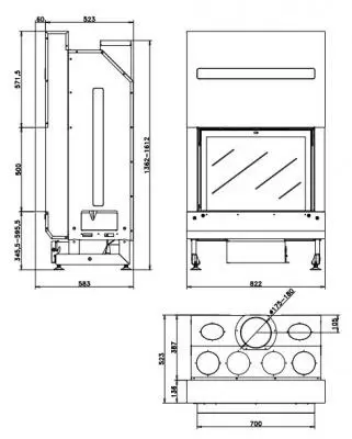 Каминная топка Rocal G300
