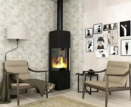 Печь-камин Ember Стеван 700 XL black